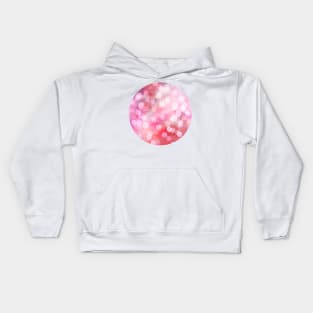 Strawberry Sunday - Pink Abstract Watercolor Dots Kids Hoodie